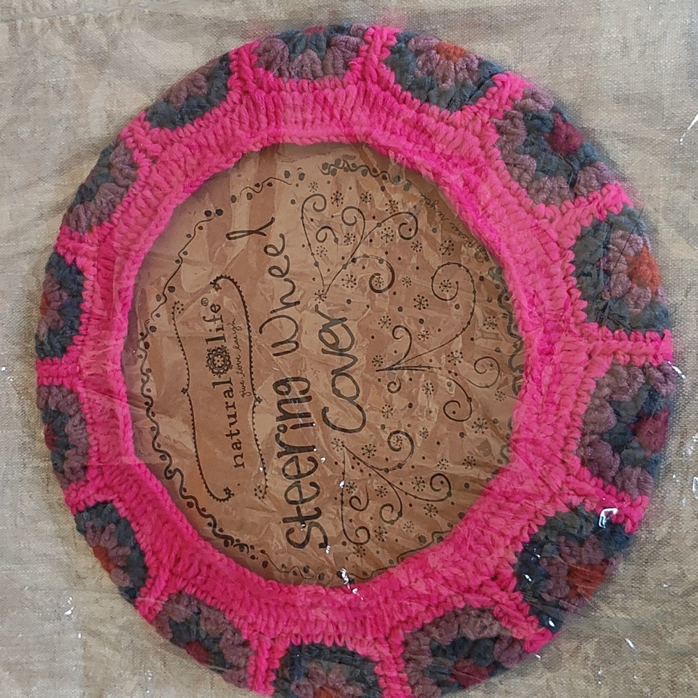NATURAL LIFE: CROCHET STEERING WHEEL COVER - Picture 5 of 17